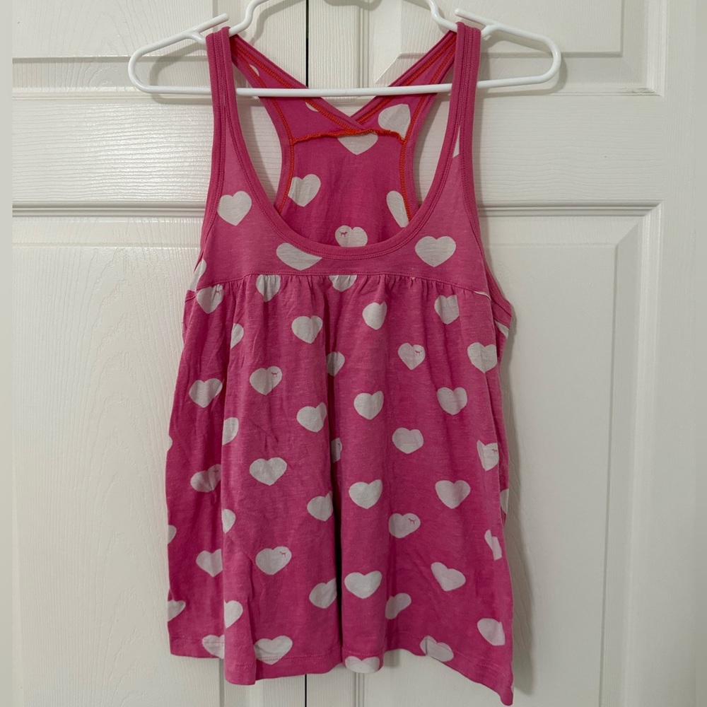 LAST CHANCE PINK Victoria's Secret Pink Heart Pajama Top